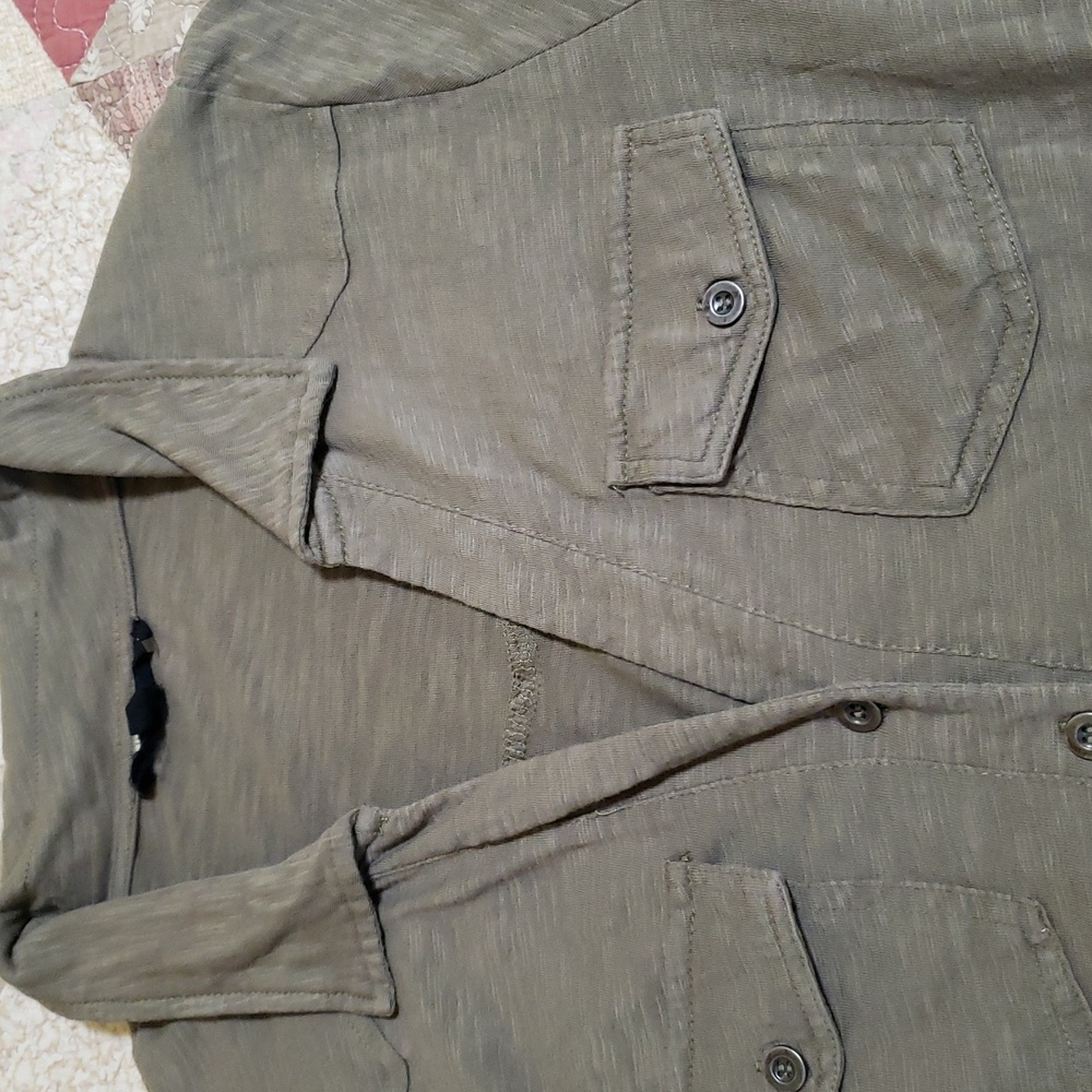 Jane +Delancey Button Down M - Picture 2 of 6